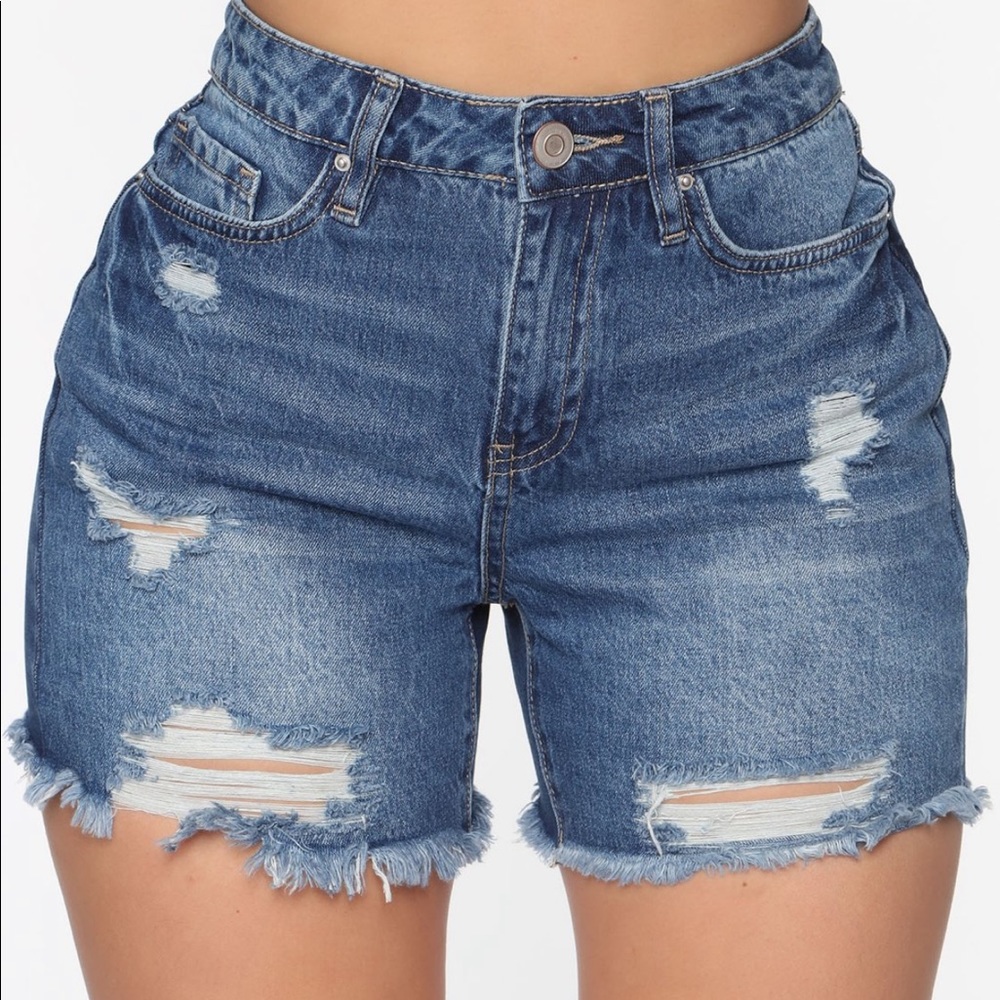 Brand New Distressed Denim Shorts